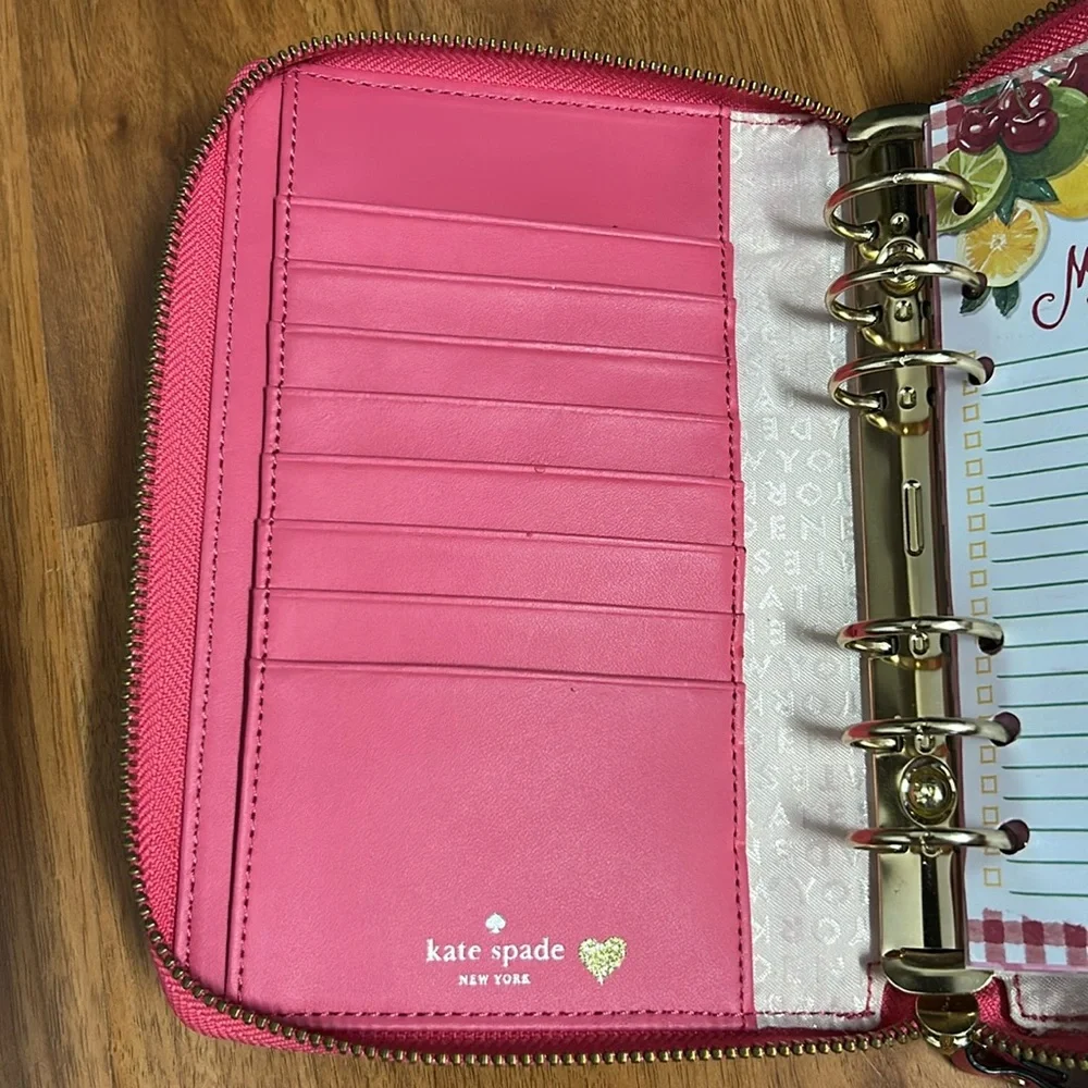 Kate Spade Wellesley Pink Leather Calendar Planner Agenda